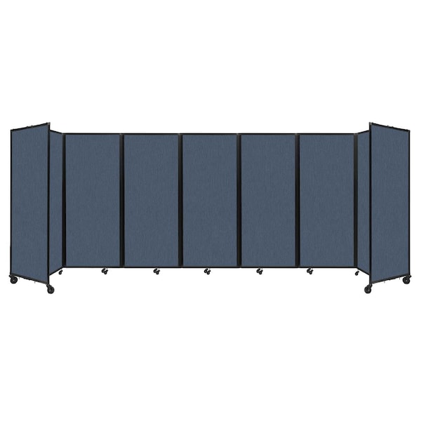 Room Divider 360 Folding Portable Partition 19'6" x 6'10" Ocean Fabric
